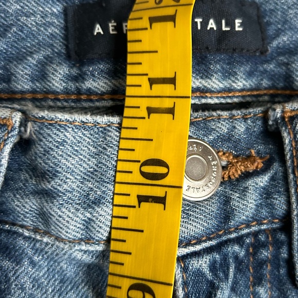 Aeropostale highly distressed low rise skater jeans size 2R - Picture 6 of 8